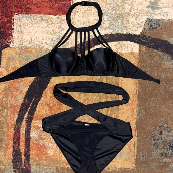Swim Wrap Around Bikini Set Poshmark